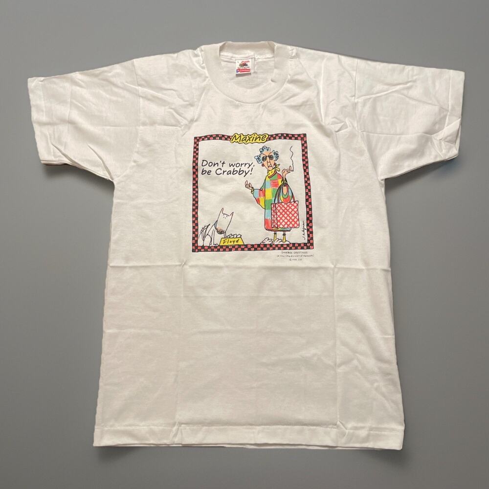 NEW NOS Maxine Don’t Worry Be Crabby Vintage Single Stitch T-Shirt 90s Floyd L